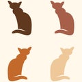 Background of different cats